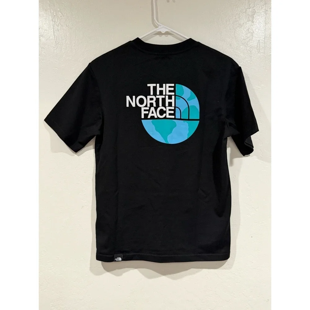 The North Face Black Earth Globe Graphic Cotton Short Sleeve T-Shirt Unisex